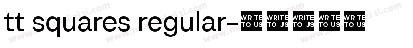 tt squares regular字体转换
